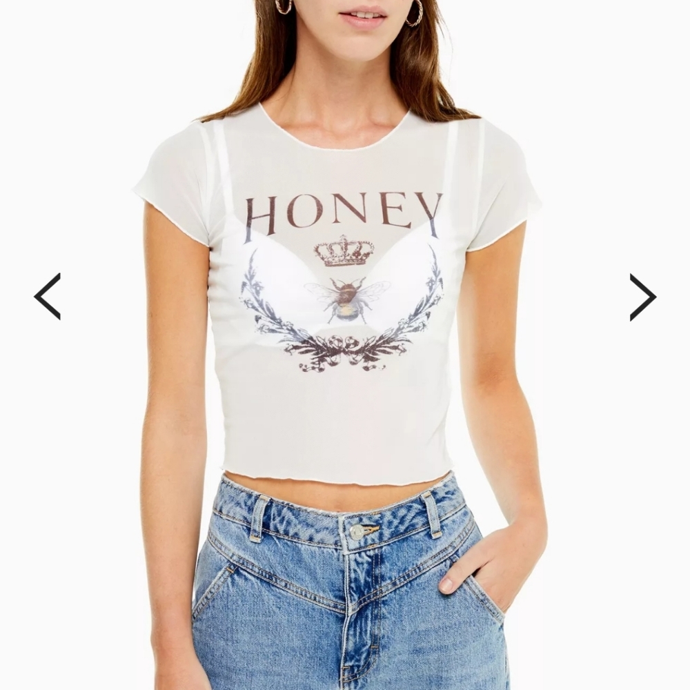 Topshop Mesh Shirt